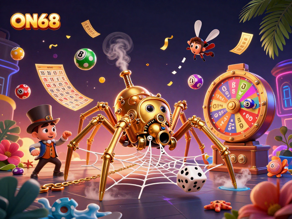 Win big at ON68 with exciting 3D gaming elements, vibrant lottery balls, and dynamic casino action!