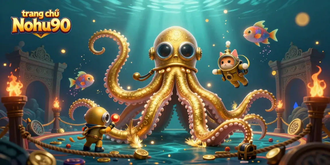 Experience thrilling gameplay at trang chủ Nohu90 with krakens and bioluminescent sea creatures.