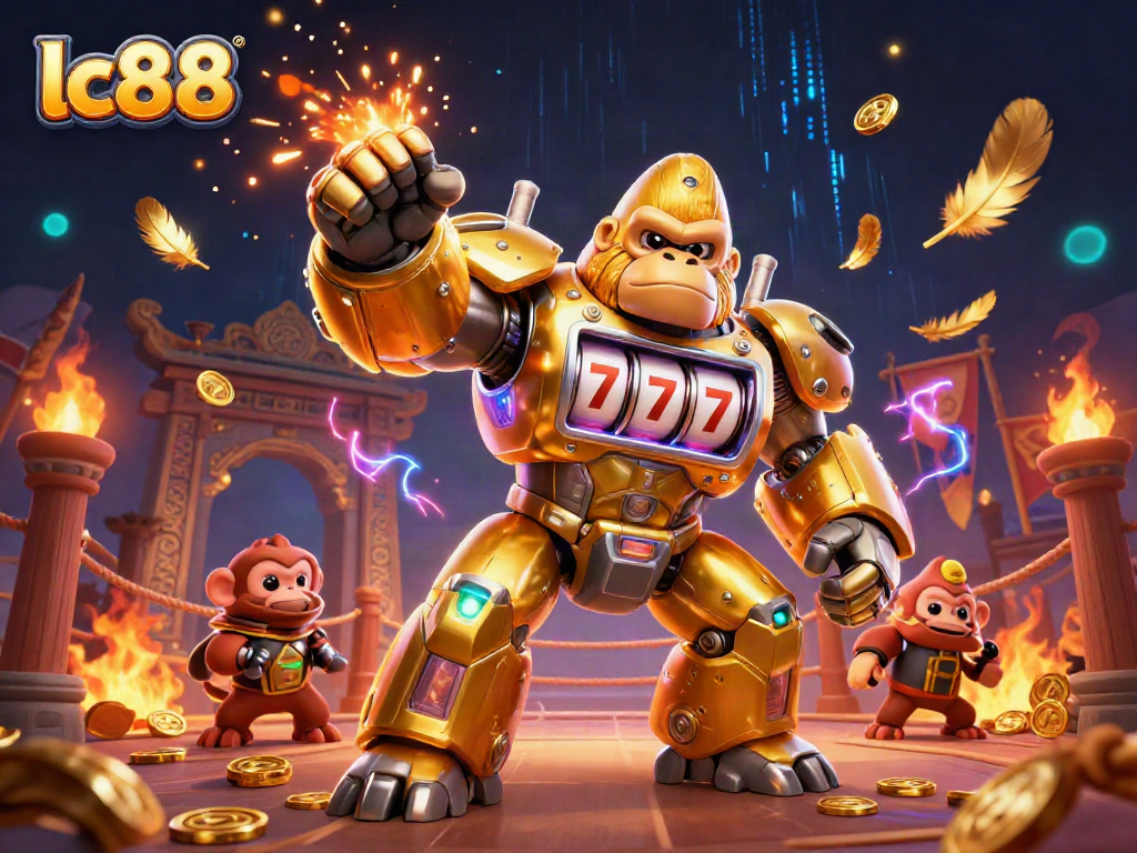 Engage with the excitement of lc88 casino adventures in an exhilarating 3D illustration of gaming prowess.