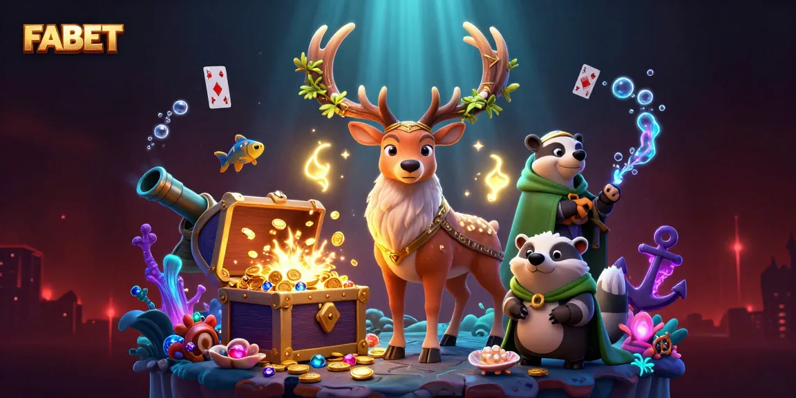 Experience exciting betting moments at FABET with vibrant casino-themed 3D illustration including winning elements.