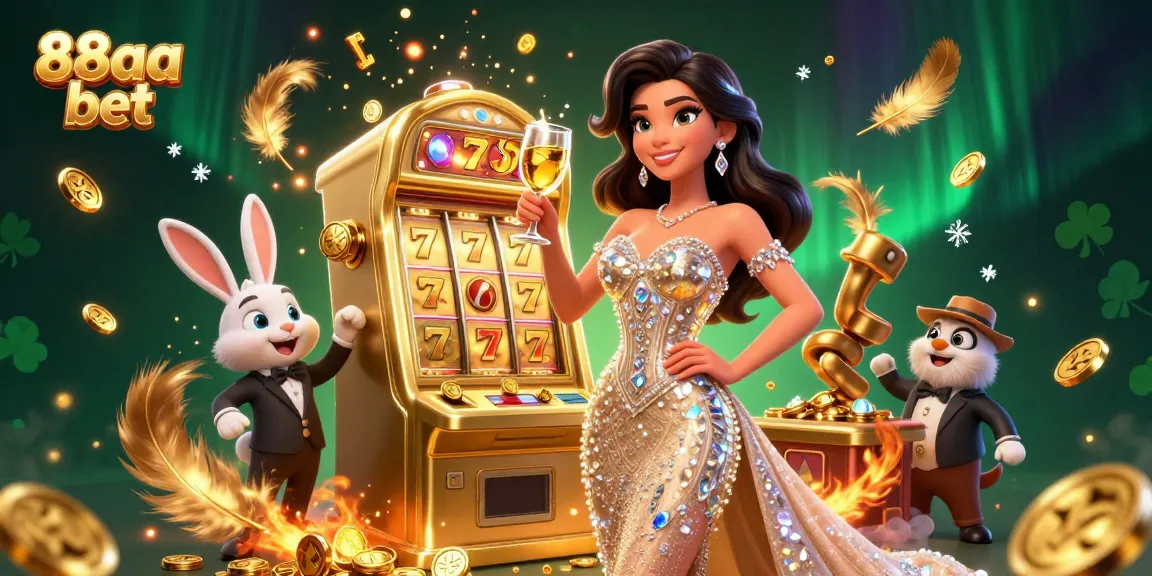 Bet and win with thrilling games at 88aa bet, featuring a stunning woman celebrating next to a jackpot.
