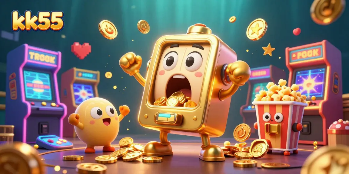 Experience the thrill of winning at kk55 with vibrant slot machines and arcade gaming action.