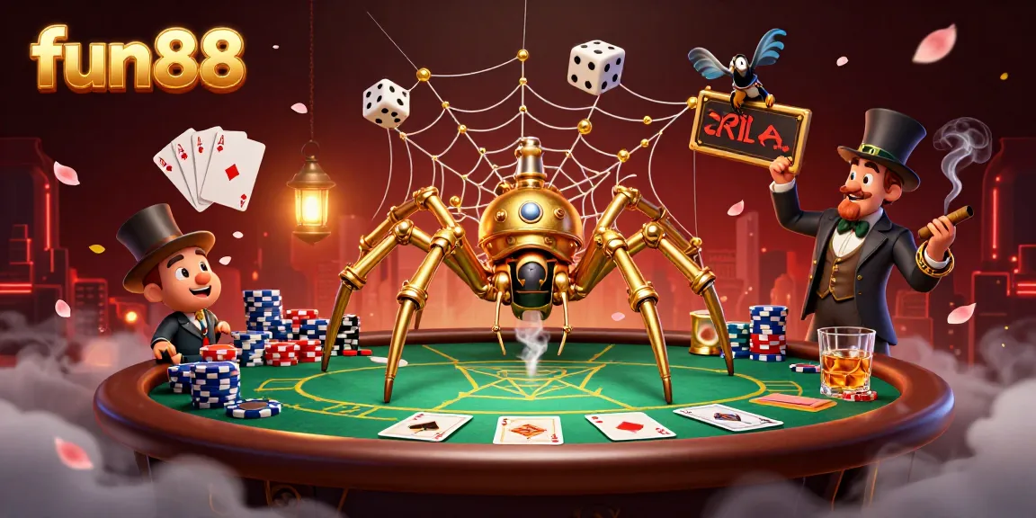 Play exciting games at fun88 while enjoying a vibrant steampunk casino scene.