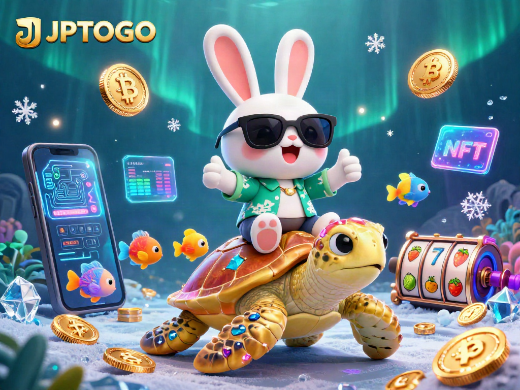 Engage in thrilling gaming with JPTOTO as a lucky rabbit and golden turtle radiate good fortune.