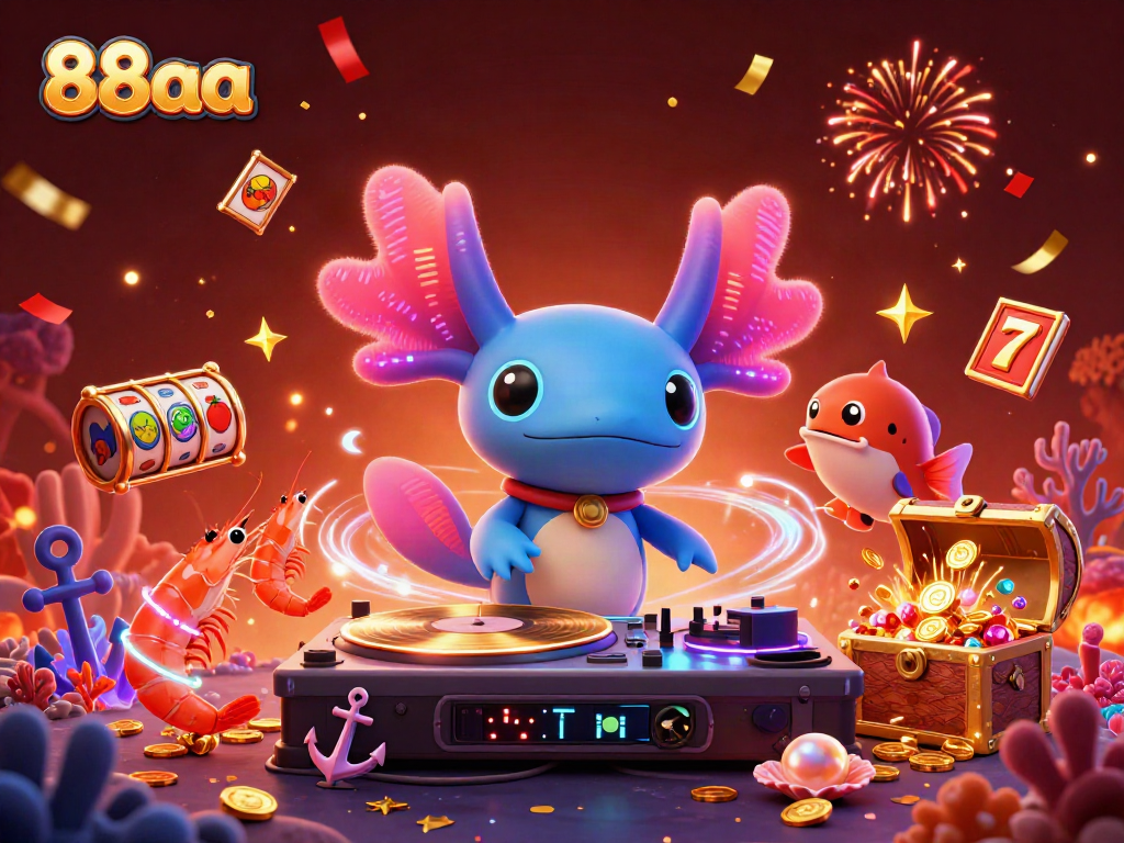 Experience vibrant gameplay with 88aa featuring dynamic slot elements and lively aquatic characters.