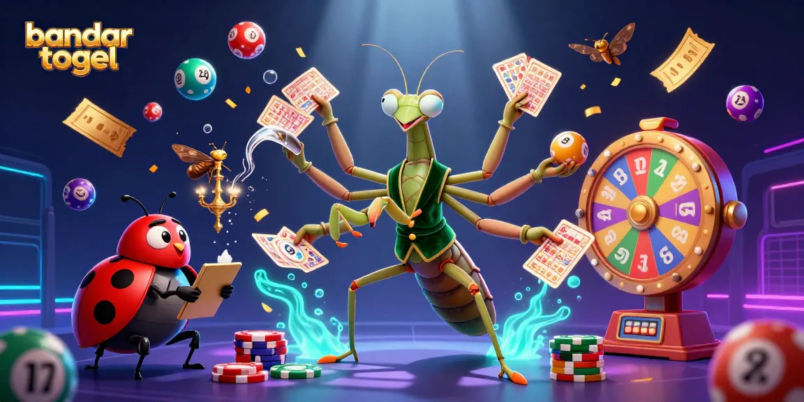 Engage with bandar togel in this vibrant 3D illustration featuring lottery dynamics and casino excitement.