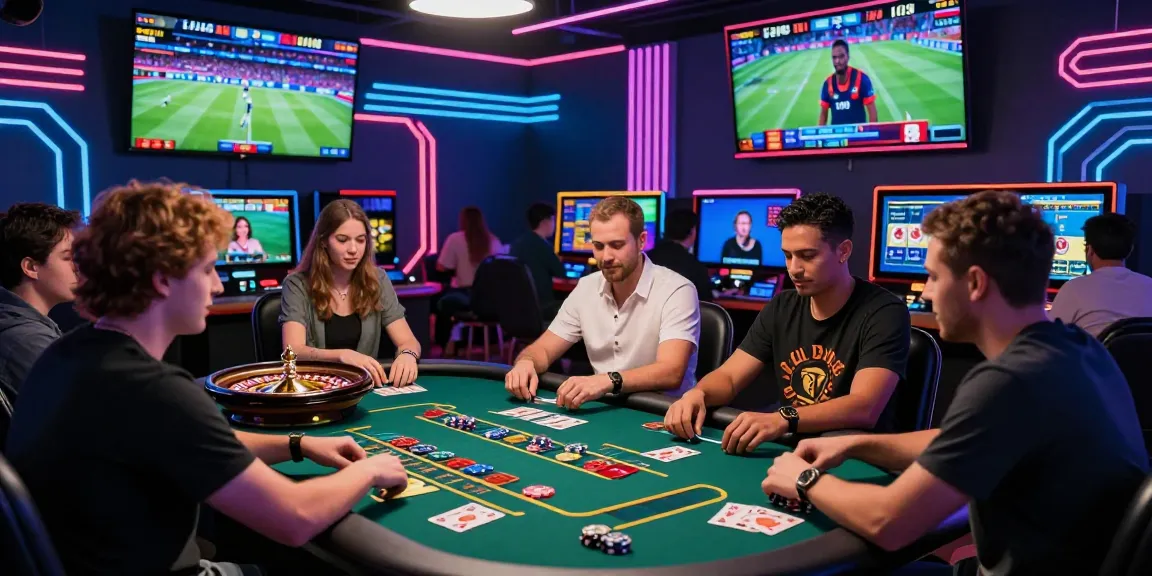 ok 8386 online casino scene with players enjoying various games and live betting excitement in a vibrant virtual environment