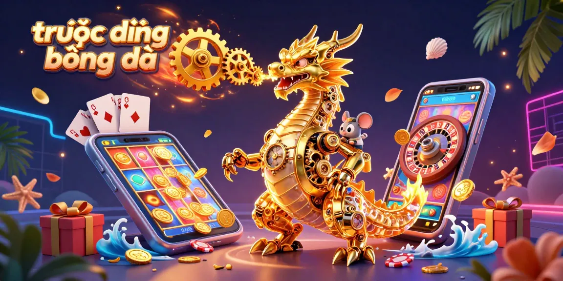 Experience high-quality trực tiếp bóng đá with dynamic visuals of sports betting elements and vibrant gaming action.
