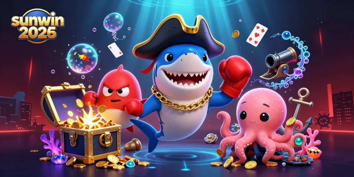 Play casino games with sunwin 2026 as the cartoon characters gather gold coins and treasures.
