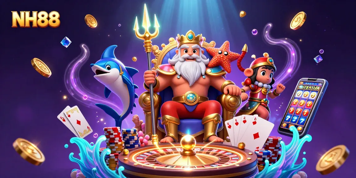 Experience thrilling gaming with NH88 in a vibrant underwater casino world.