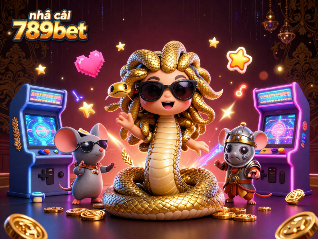 Engage with the vibrant world of nhà cái 789bet in this lively 3D casino scene.
