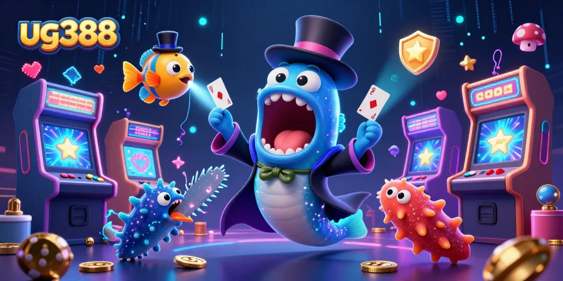 Experience thrilling games at ug388 with vibrant elements showcasing unique characters and casino action.