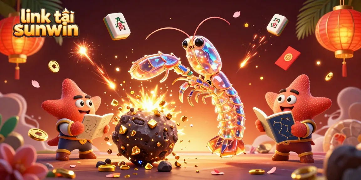 Experience the excitement of link tải sunwin with vibrant casino-themed 3D animation illustrating fortune and adventure.