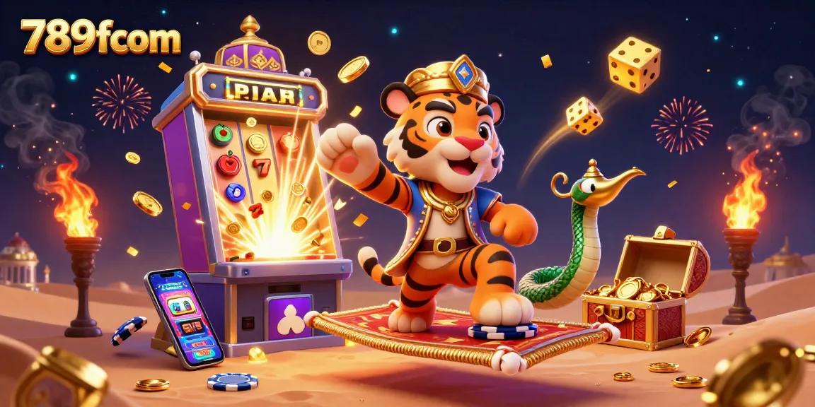 Experience the thrilling world of 789fcom with vibrant slot machines and captivating characters.