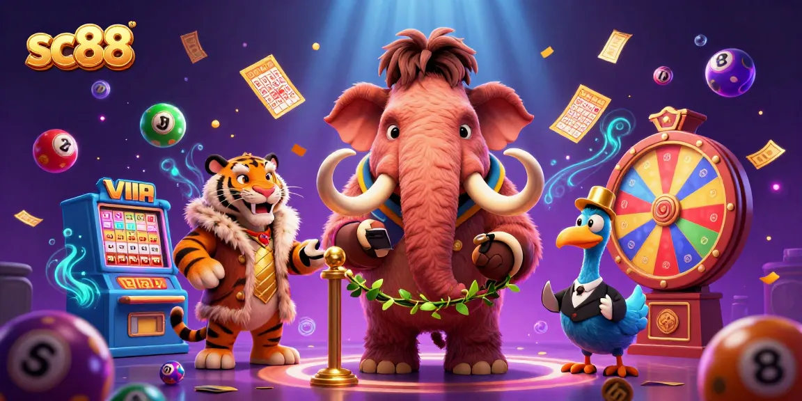 Engage with SC88's vibrant casino scene featuring a bouncer, VIP guest, and doorman.