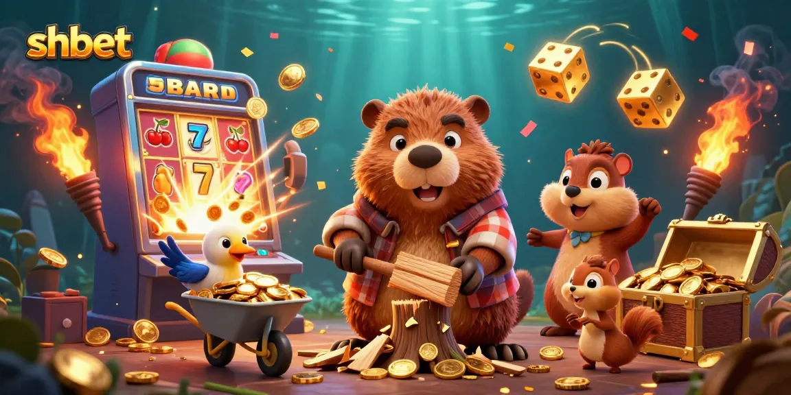 Experience big wins at shbet with golden coins raining down in an exciting casino scene.