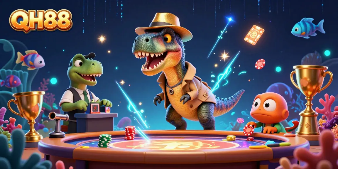 Experience immersive fishing action at QH88, where engaging 3D characters bring the game to life!
