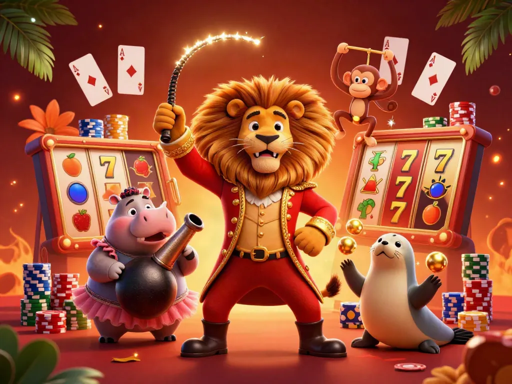 Experience the excitement of FLY 88 with vibrant characters in a lively casino scene of jackpot and slots.