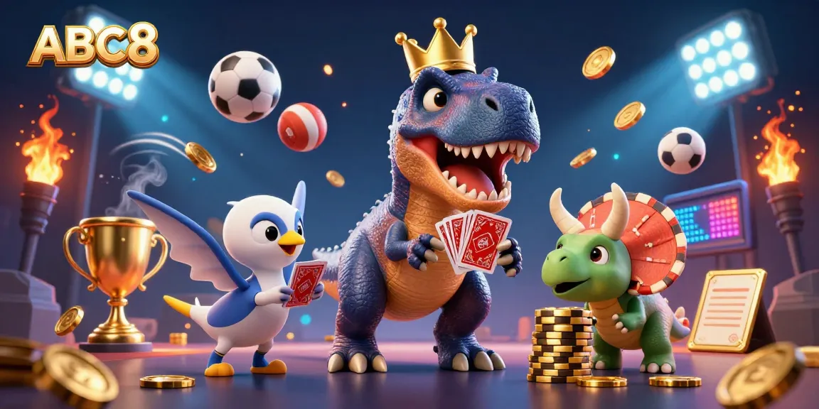 Experience thrilling sports betting action at ABC8 with exciting characters and game elements.