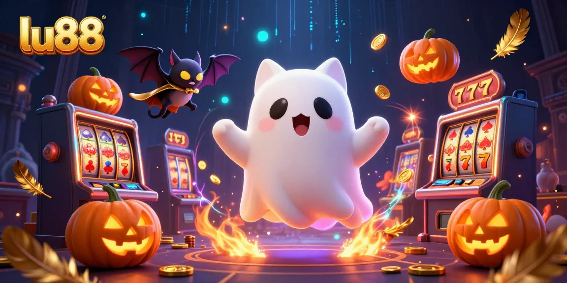 Engage with exciting games at lu88 casino featuring a ghost cat and vampire bat in a thrilling atmosphere.