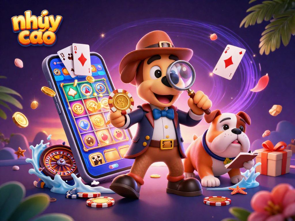 Win big in nhảy cao as a detective discovers treasures in a vibrant casino scene.