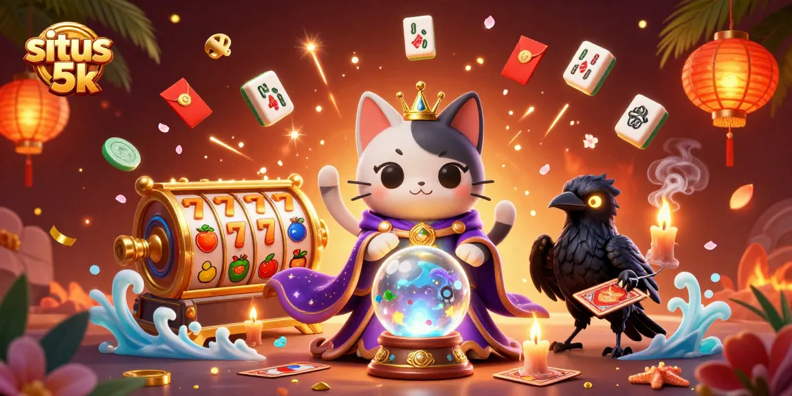 Play exciting slots at situs 5k with vibrant 3D characters and casino elements creating an immersive experience.