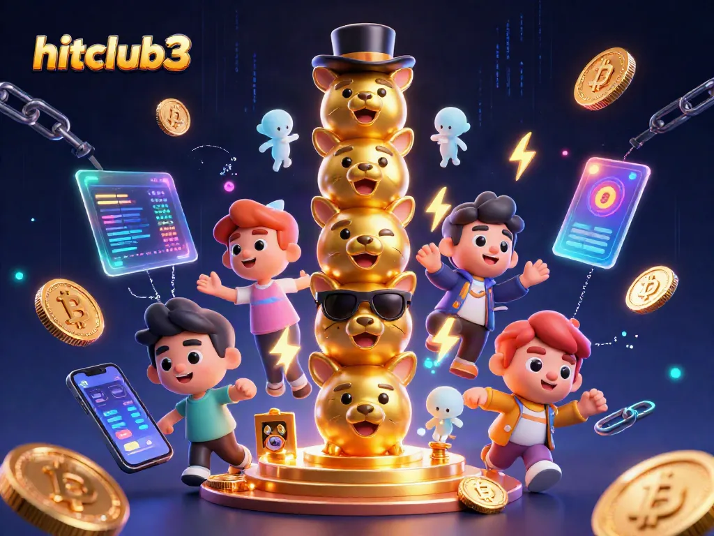 Experience vibrant excitement at hitclub3 with engaging animated casino elements in a colorful 3D scene.