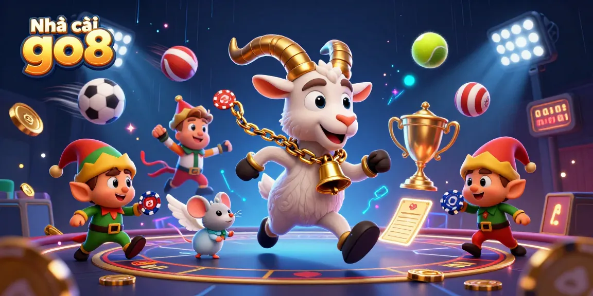 Experience thrilling action at Nhà cái go8 with games, festive elements, and dynamic casino vibes.