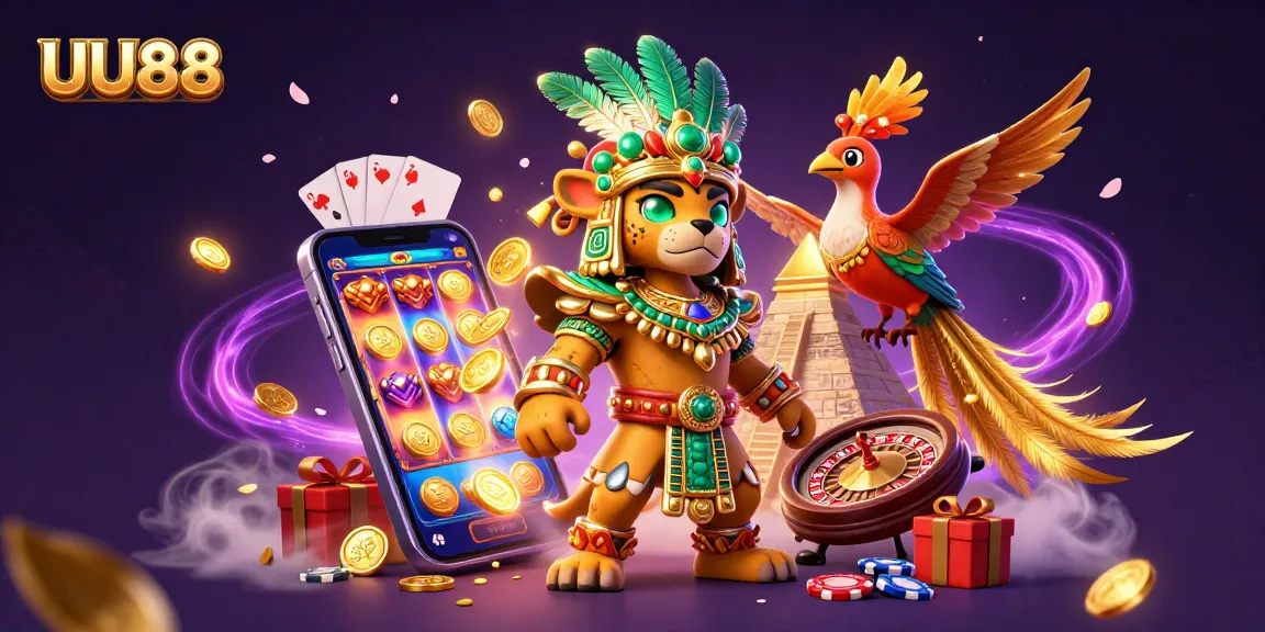 Experience thrilling gameplay with UU88's online slots and dynamic 3D casino elements.