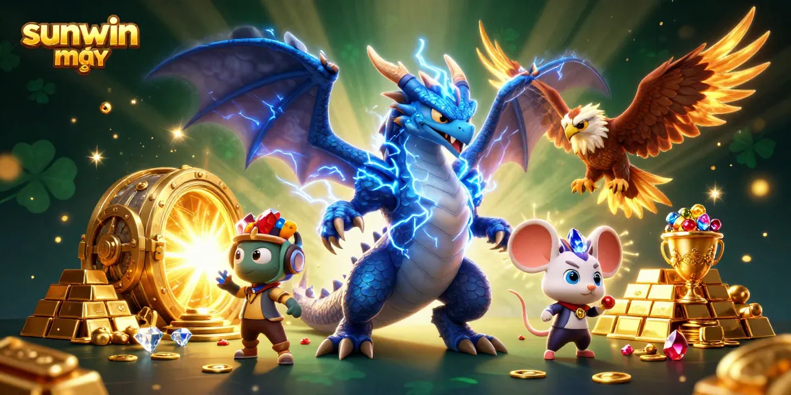Engage with exciting gameplay at sunwin mới, featuring dynamic 3D characters and vibrant casino elements.