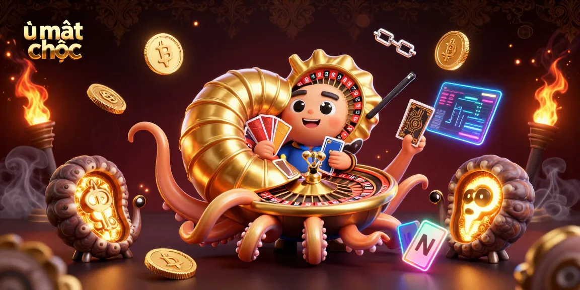Experience the excitement of ù mạt chược with an ancient nautilus roulette wheel illustration, blending casino charm and crypto elegance.