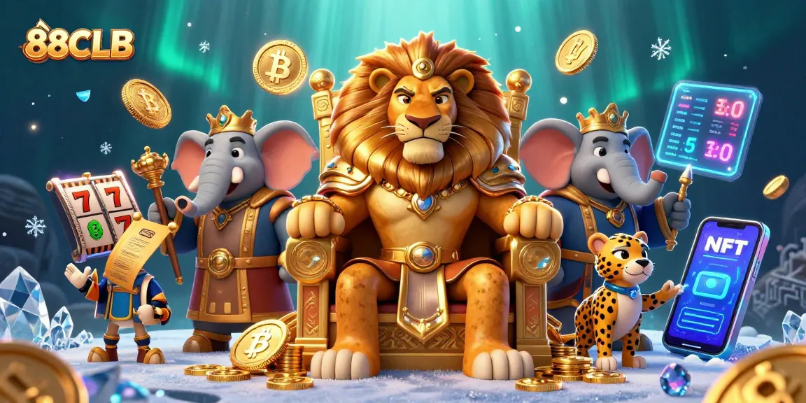 Experience thrilling wins at 88CLB with vibrant casino-themed illustration featuring iconic characters.