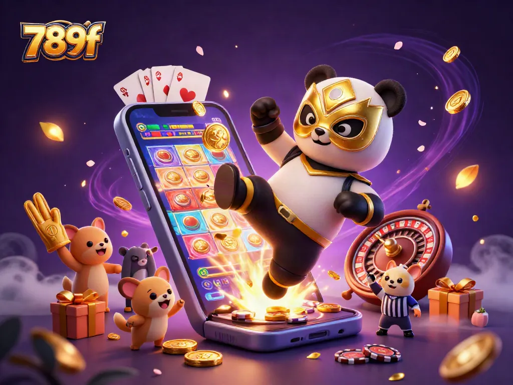 Experience thrilling gameplay with 789f as your panda champion lifts off in exciting casino action.
