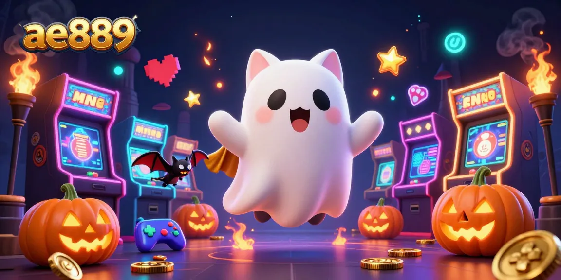Engage with the thrilling world of ae889 as a ghost cat explores a haunted casino.