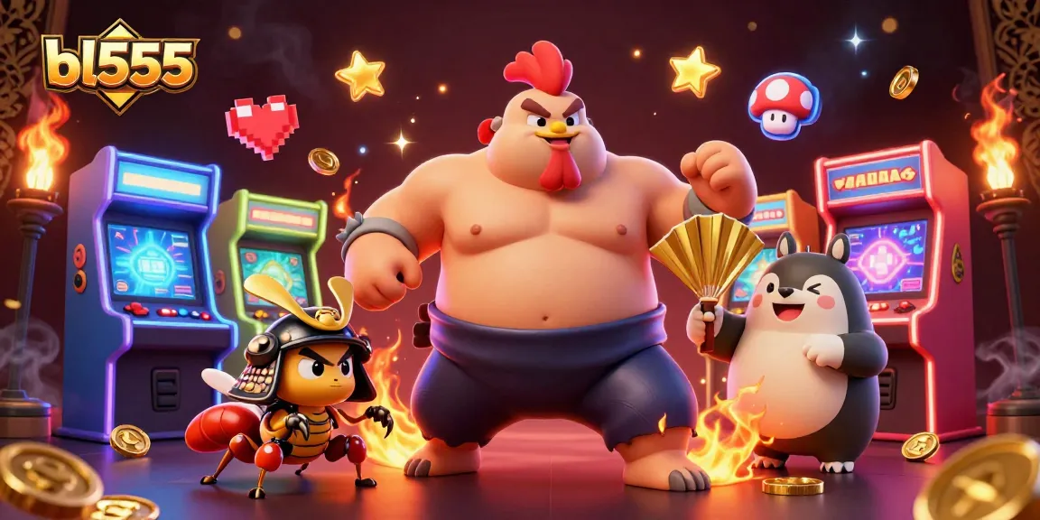 Experience the thrilling action of bl555's casino games featuring powerful characters and colorful gaming elements.