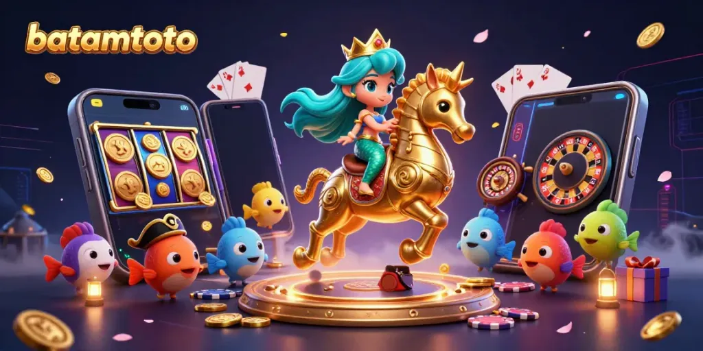 Spin to win with batamtoto in this vibrant, dynamic casino adventure with a mermaid princess.
