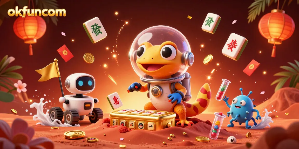 Experience okfuncom's immersive casino adventure with Martian characters and colorful gaming elements.