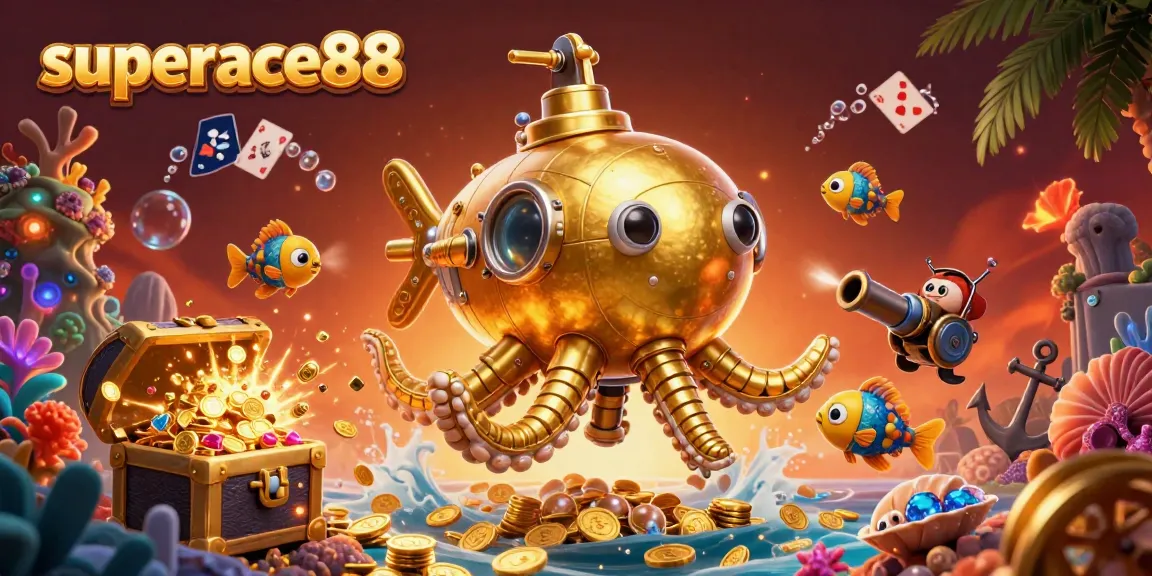 Experience thrilling gaming at superace88 with iconic characters amid an abundance of gold coins and gaming elements.