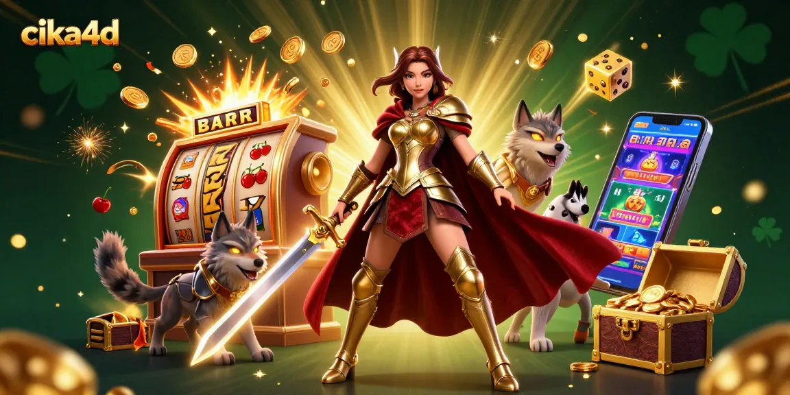 Experience the thrilling world of cika4d with a vibrant casino scene featuring exciting slot games and dynamic jackpots.