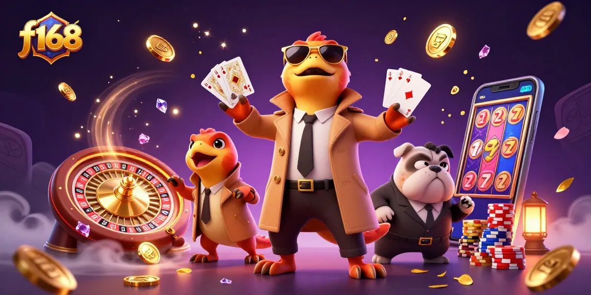 Experience thrilling gaming at f168, with 3D raptors hilariously attempting entry into a VIP area.