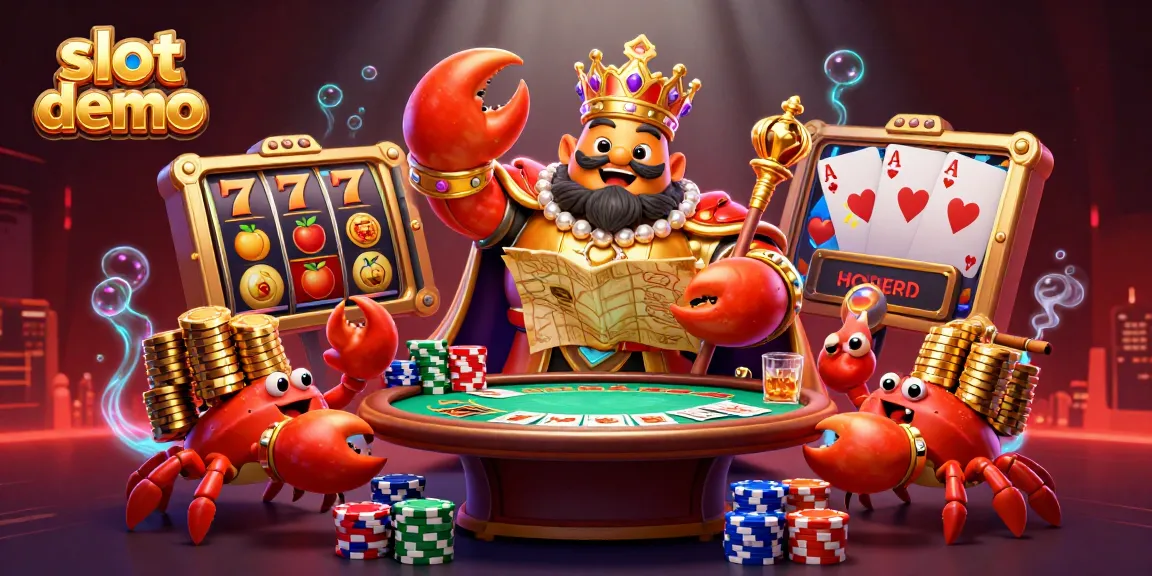 Mainkan slot demo Olympus 1000 dengan ilustrasi 3D monster kepiting emas yang megah.
