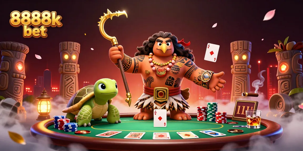 Experience thrilling gameplay with 8888k bet as vibrant characters bring casino action to life.