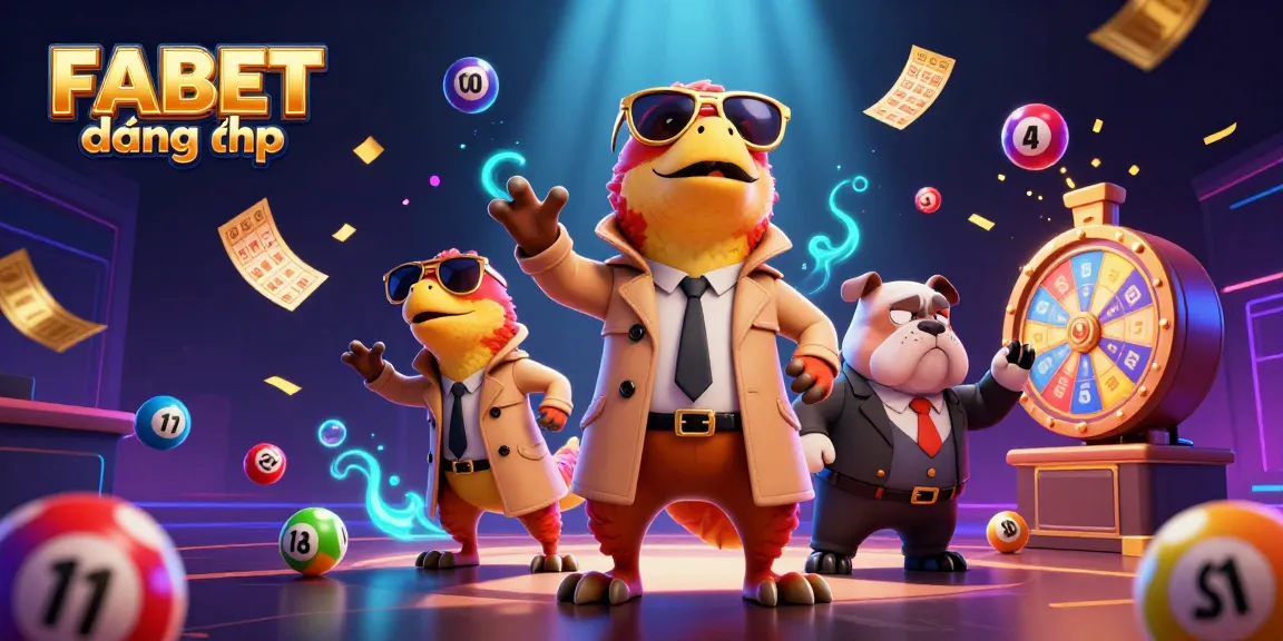 Experience FABET đăng nhập with playful raptors in trench coat at a vibrant casino scene.