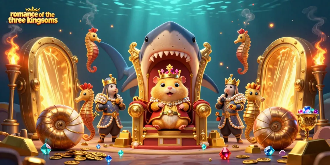 Experience the thrill of gambling in romance of the three kingdoms with a king's treasure surrounded by royal guards.