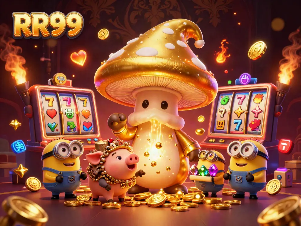 Experience thrilling wins at RR99 with our magical mushroom wizard and dynamic slot game elements.
