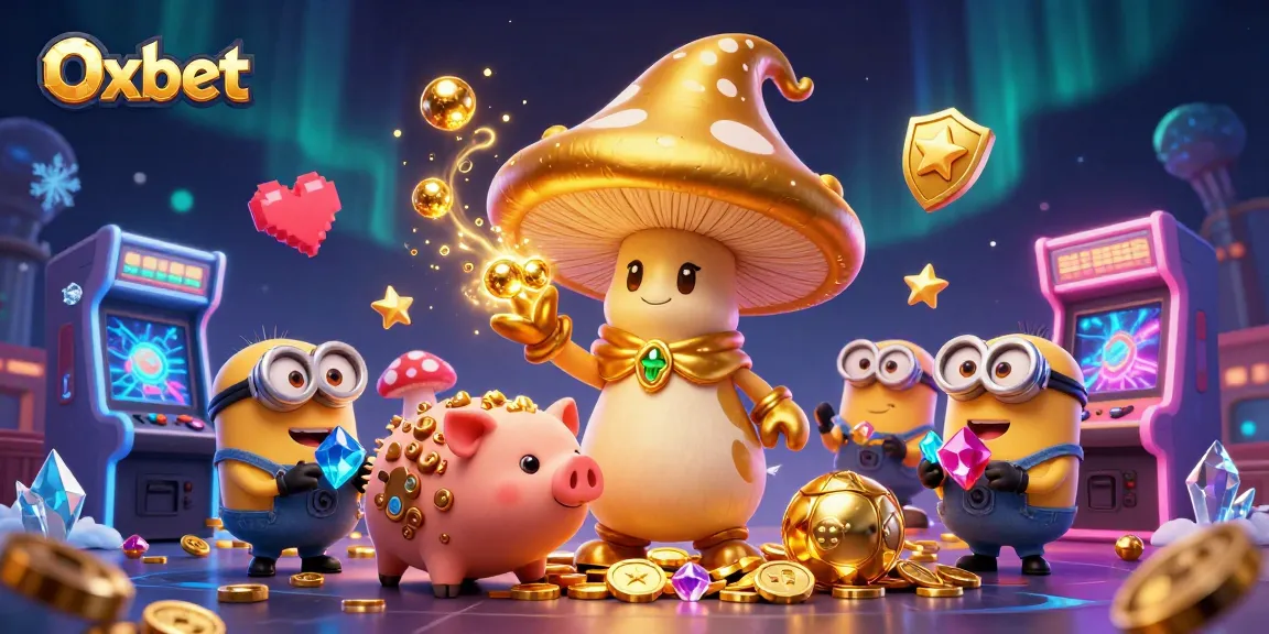 Engage with Oxbet in an enchanting casino adventure featuring a magical wizard, treasure-seeking pig, and gem-laden minions.