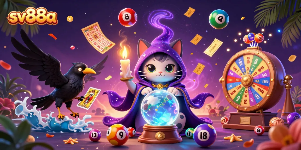 Engage with SV88A's lucky cat, raven, and dynamic lottery elements for thrilling online gambling fun.
