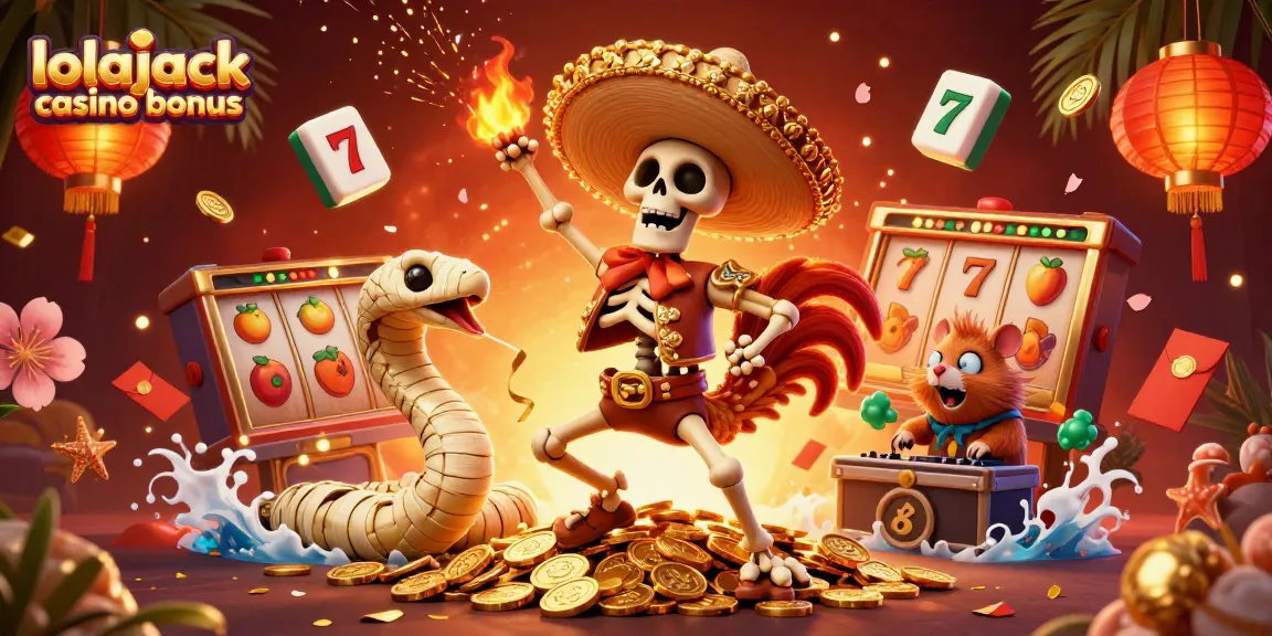 Experience the exciting lolajack casino bonus with vibrant characters and dynamic gaming elements.