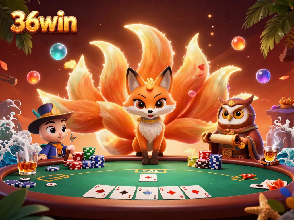 Play thrilling poker at 36win, where vibrant spirits and colorful casino elements come alive.