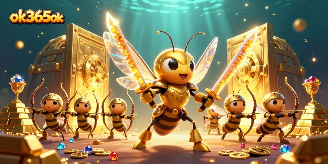 Experience the thrilling action at ok365ok with a golden samurai hornet and treasure-filled casino.